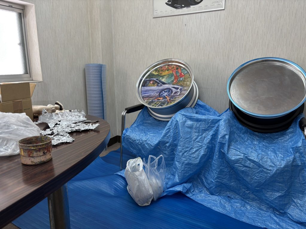 ワークさんでの滞在制作はじまりました！